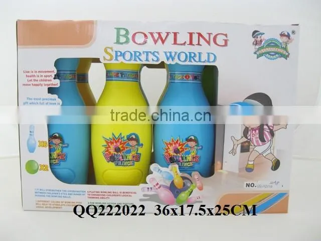 popular bowling ball for kid,sport toy blowing ball set