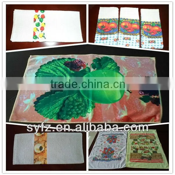 100%cotton high quality printed tea towel