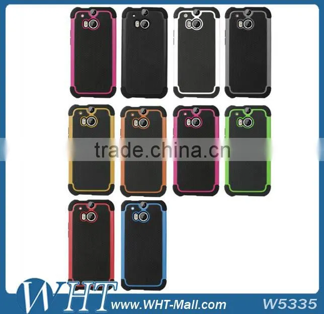 Cheap Price PC Silicon Back Cover Case for HTC One 2 M8, for HTC One 2 M8 Mobile Phone Case
