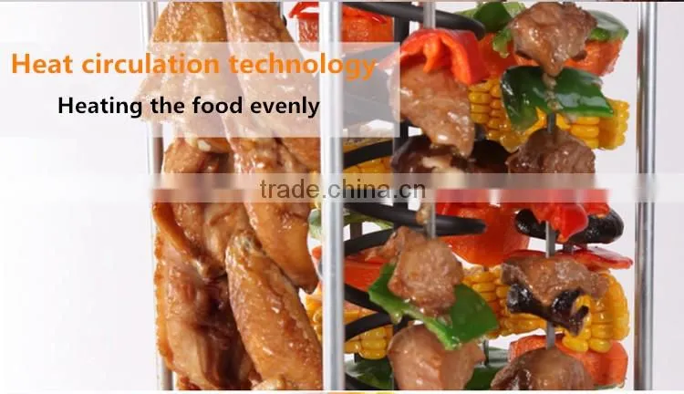 11 Skewers Electric Vertical Kebab Rotating Barbecue BBQ Grill
