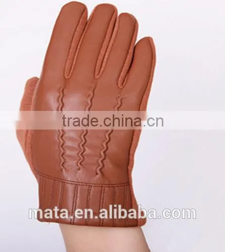 Fashionable Warm Micro Velvet Leather Touch Screen Gloves