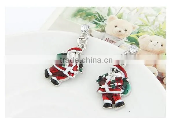 santa earring Christmas motif ornaments santa claus wholesale earring 2013 new