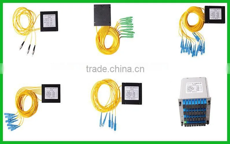 Optical path devices Optical Splitter 1 to 8 PLC splitter 1x8 G657A LC connector