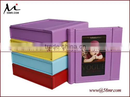 Wedding Leather Photo Book Box with Stitching