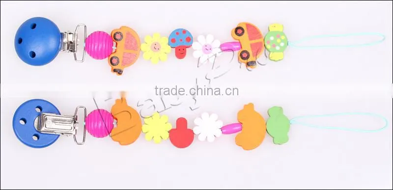 2015 New DIY Baby Products High Quality Wooden Clip For Pacifier Holder