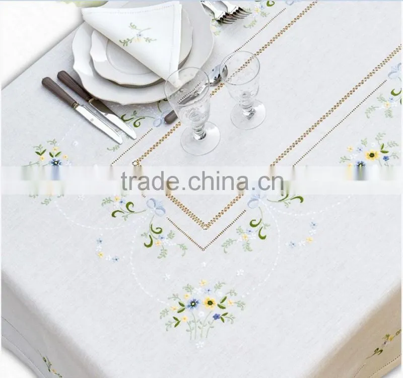 hand embroidery table cloth
