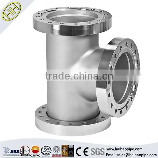Hot Sale asme a105 carbon steel/stainless steel pipe fitting flange equal tee