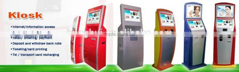 18.5" Bank Information Print Standing kiosk