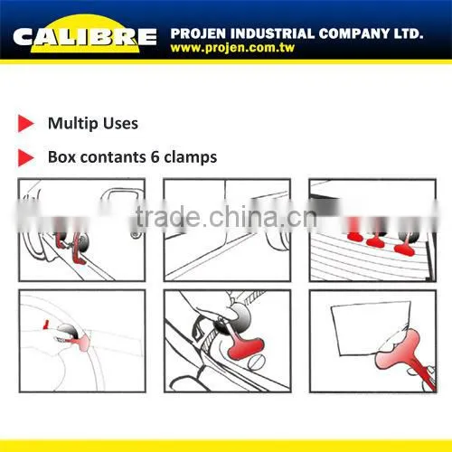 CALIBRE Auto Repair Tools suction cup 6pc Universal Vacuum Clamp Set