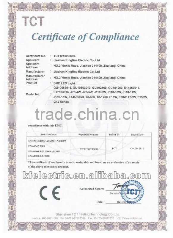 new ce approval 360 degree 8w dimmable r7s led light