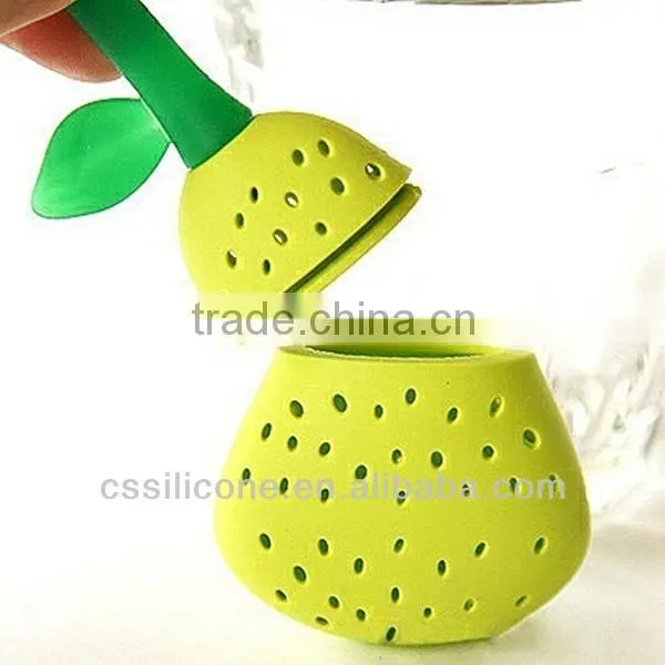 2014 hot selling silicone tea strainer approved by FDA ,silicone tea strainer