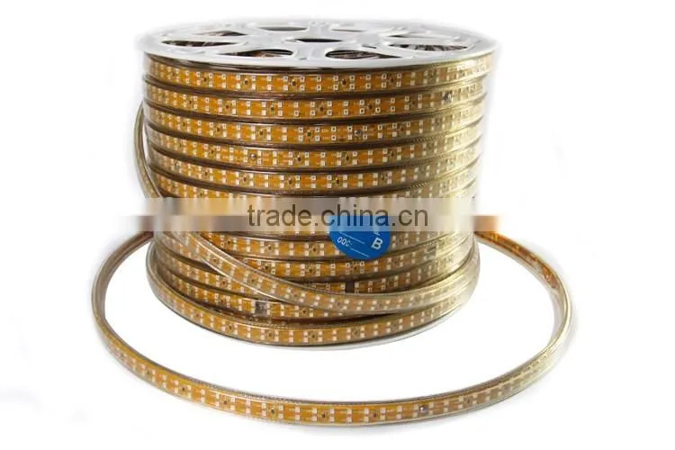 2016 latest products double lines 220V flexible led strip 3528 led strips high lumen with CE certifitate