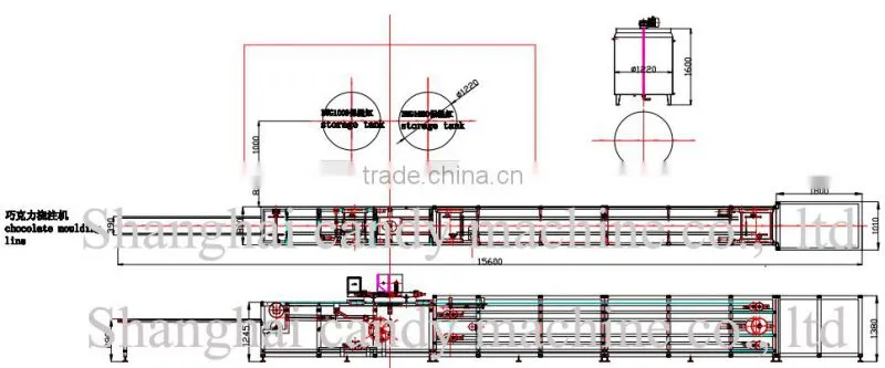 Newly designed chocolate candy production line machine