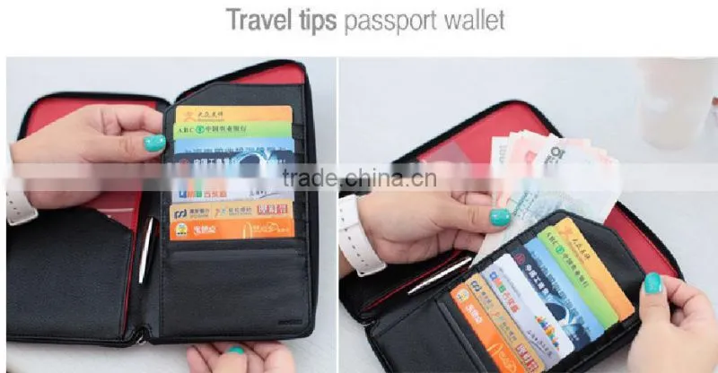 Business Organizer Holder Case Leather Cover Travel ID Credit Card Holder