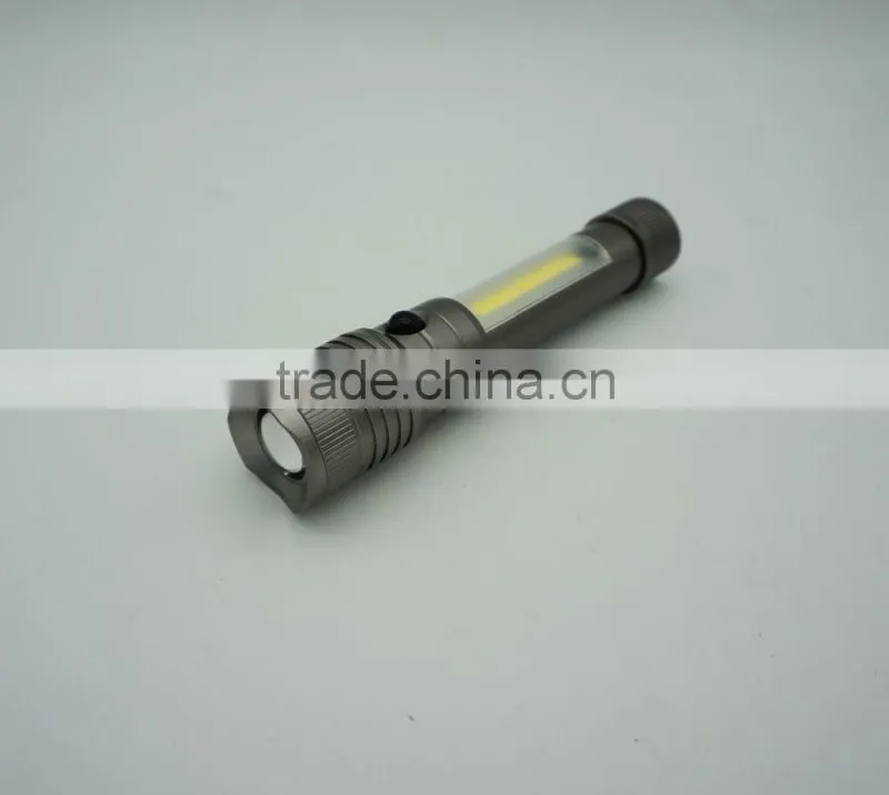 Aluminium 3W COB LED flashlight with magnet