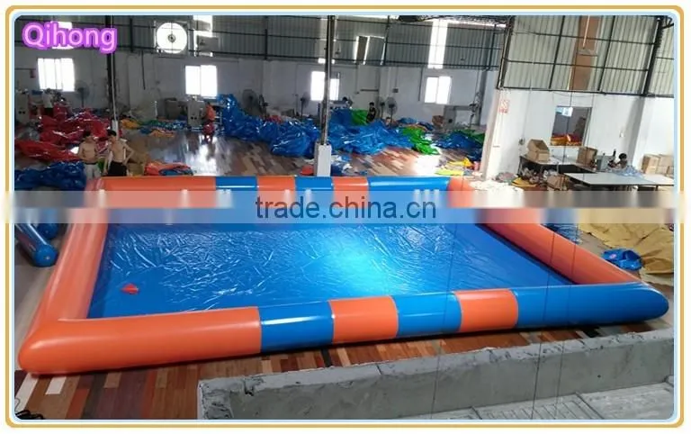 custom inflatable square swimming pool for kids, three layers inflatable baby spa pool for sale, inflatable water pool toy