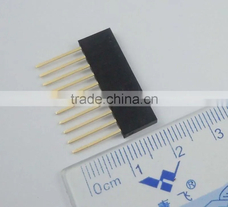 2.54mm Pitch 10 Pin Single Row Stackable Shield Female Header for Arduino