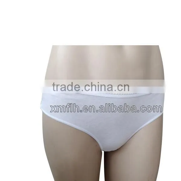 Good quality disposable cotton underwear 2014