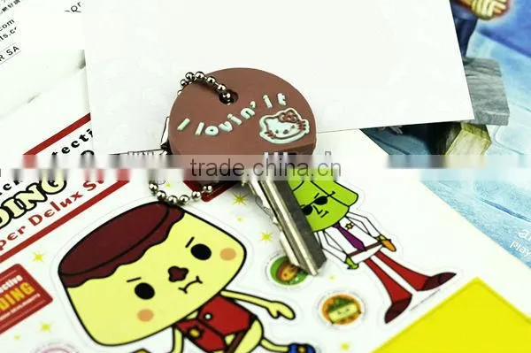 Silicone Key Cover with Brown Cat