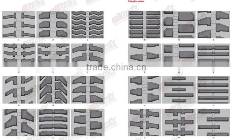 Hot Sale High Quality Small Robot Rubber Track
