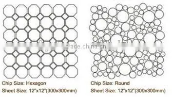 American Standard Good Quality Rhombus Shaped White Marble Mosaic Tiles
