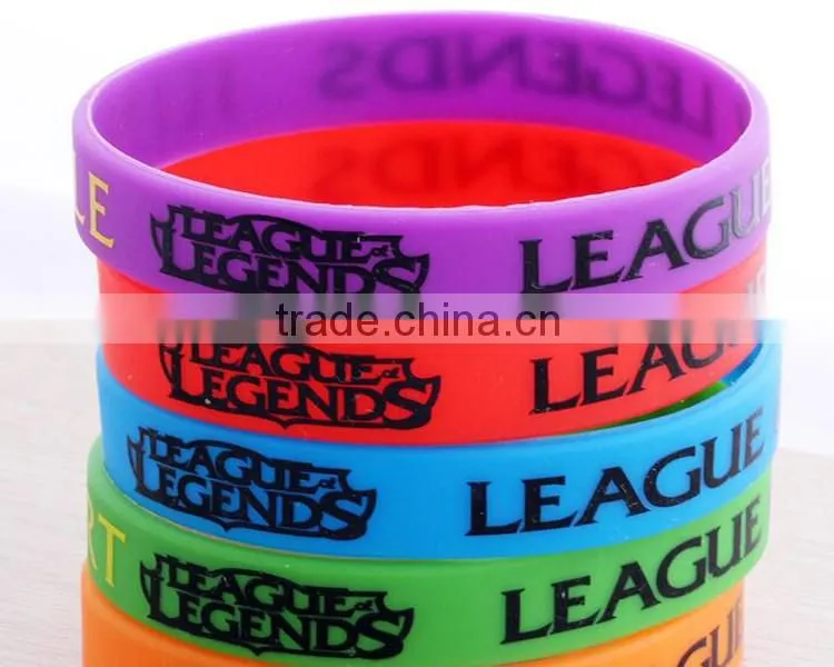 OEM standard bulk cheap silicone wristband/ silicone bracelet