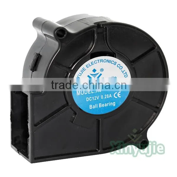 XYJ7530 75mm waterproof 5v dc brushless blower fan