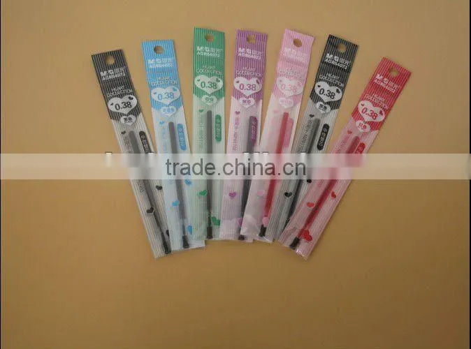 BOPP colorful cute self adhesive stationery packaging bag with header