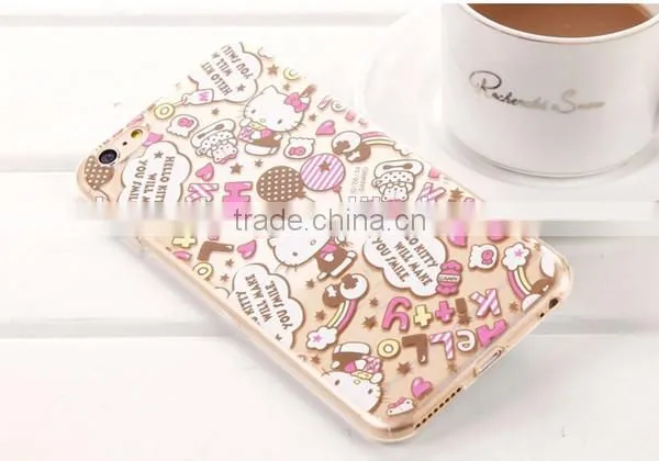 New hello kitty tpu rubber case for iphone 6 plus