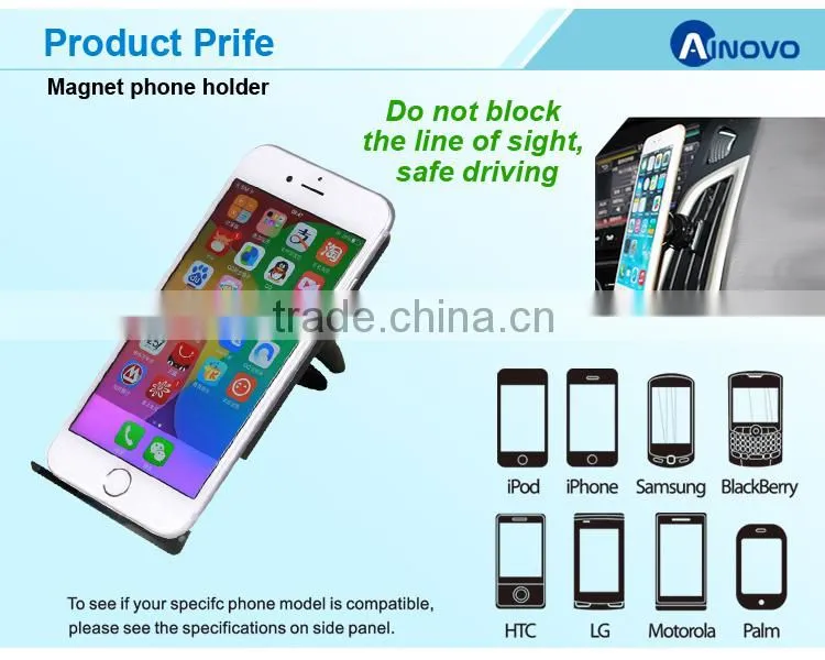Wholesale Magnetic Phone Holder Car Air Vent Mount for iPhone