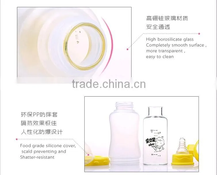 new crystal bottle glass feeding bottle