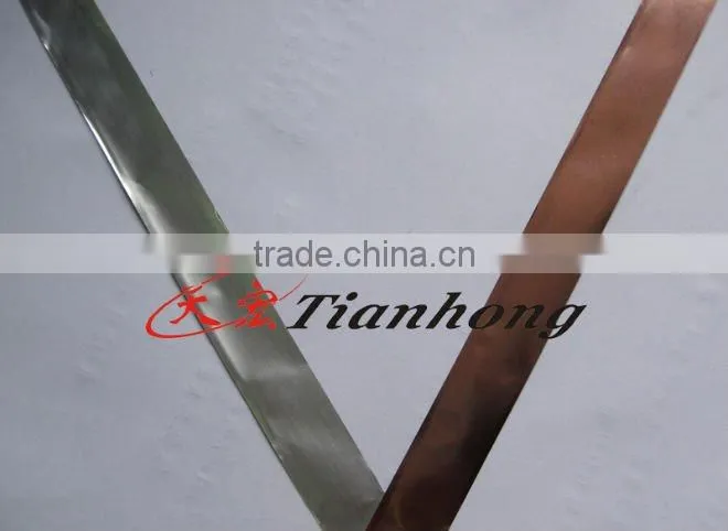 Plastic coated aluminum tape copper color