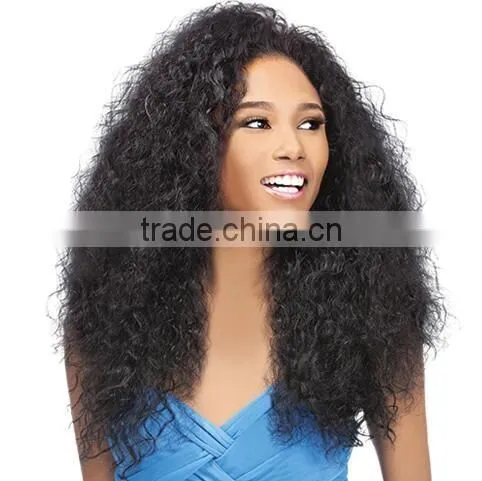Synthetic Afro Kinky Hair Extensions, Mongolian Kinky Curly Hair Weave