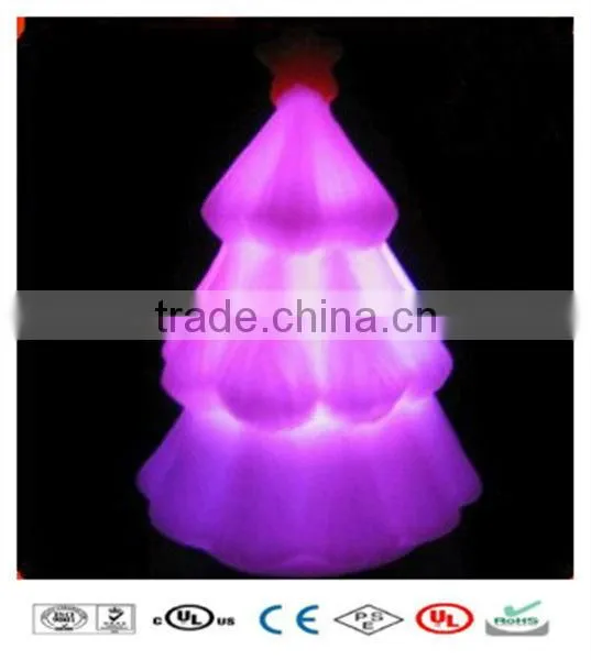 Outdoor LED Christmas Tree, Waterproof Glowing Plastic RGB Light Tree