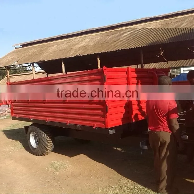 7CX-5T 5 ton Rear Tipping Farm Trailer Hot selling in Africa