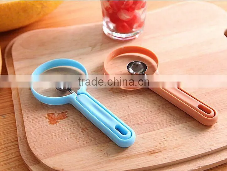 Multi-functional Stainless Steel Device for Digging Capsule, Fruit Pulp Slicer