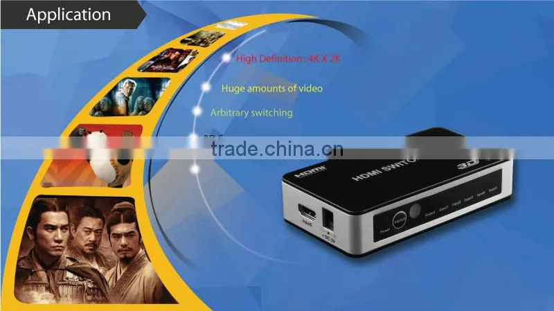 HDMI 5X1 HDMI Switcher 4K@30Hz With IR Wireless Remote