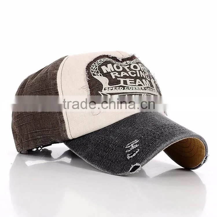 Custom wholesale newhattan hats plain denim 5-panel baseball caps hats for man