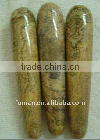 90x40mm white jade gemstone massager gemstone gifts