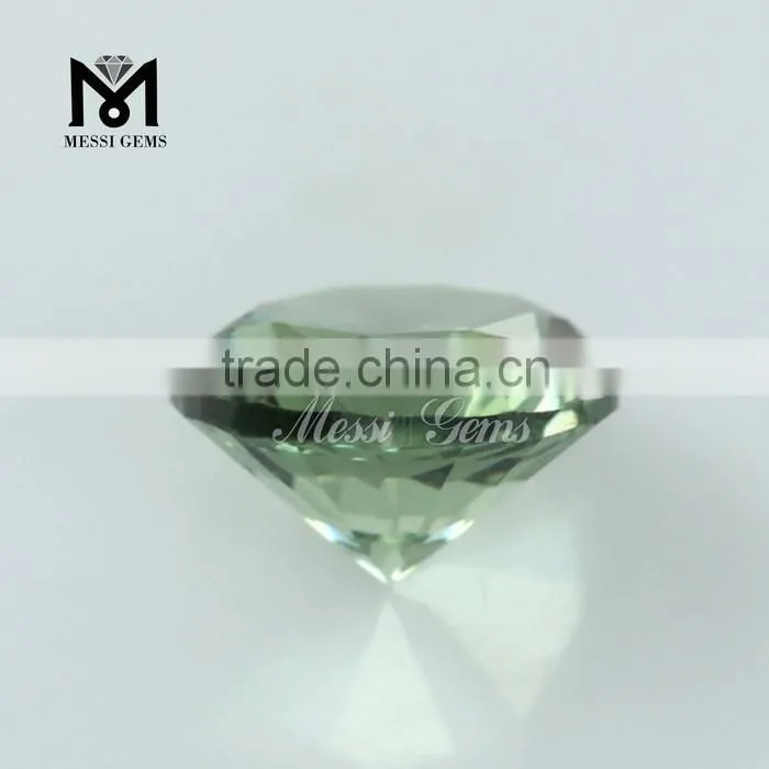 Wuzhou Wholesale Round 149# Synthetic Green Spinel