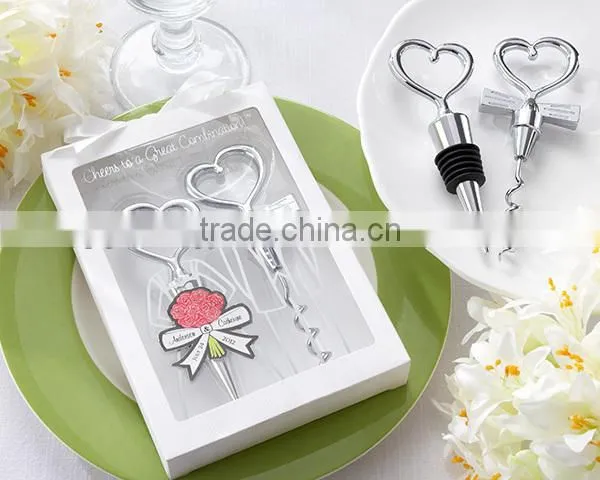 Clear Crystal Wine Stopper With Personalized Logo For Wedding Favor