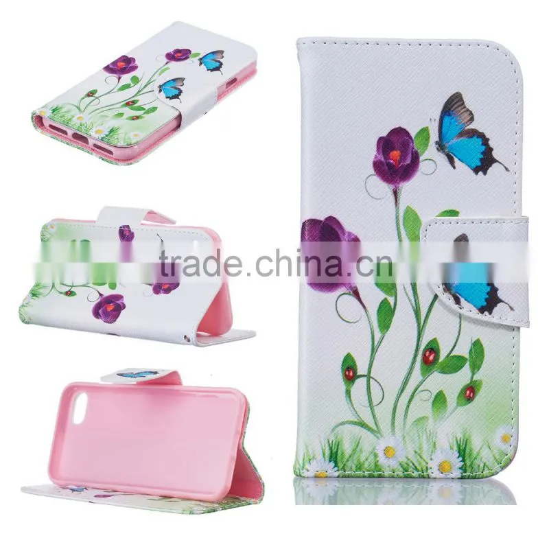 Flip Wallet Card Holder Leather Mobile Phone Case For Iphone 7,Flip Pu Leather Case For Iphone 7