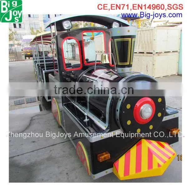 Customer design funny outdoor trackless electric train for kids for sale