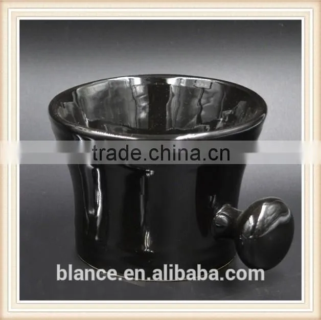 ceramic shaving bowl black shaving soap mug design