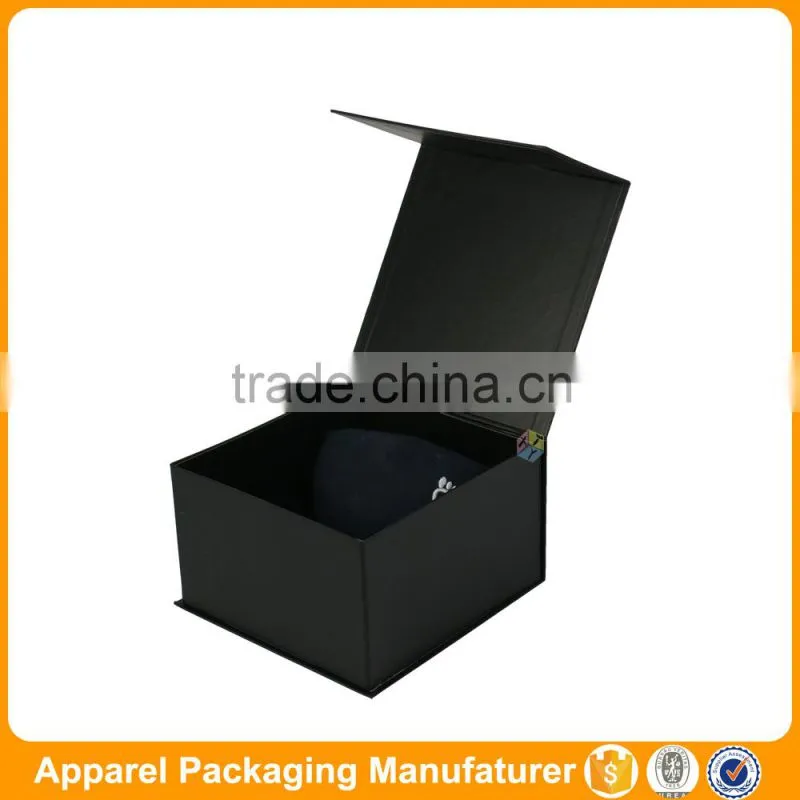 square rigid logo printing packaging hat gift box