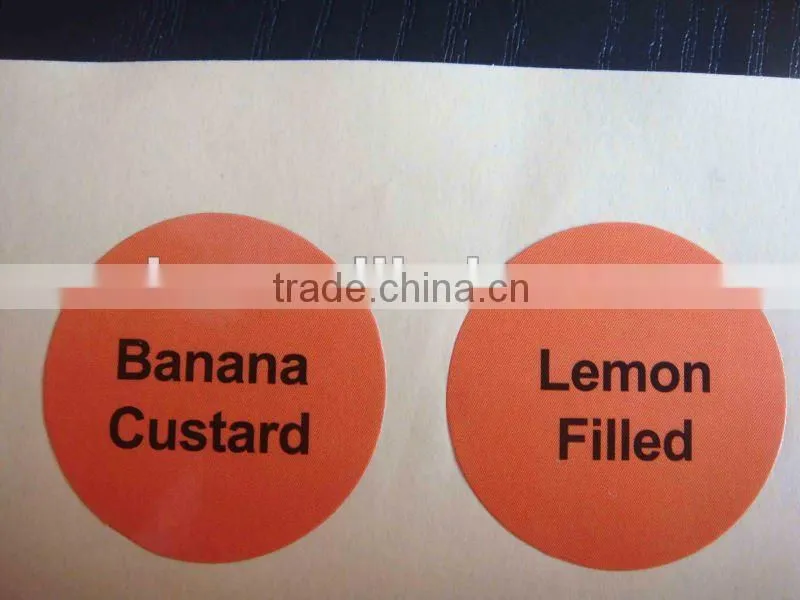 shanghai printing round colorful sticker