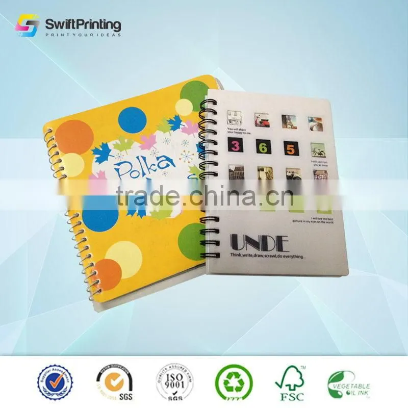 Super quality Crazy Selling lined spiral bound notebook printing