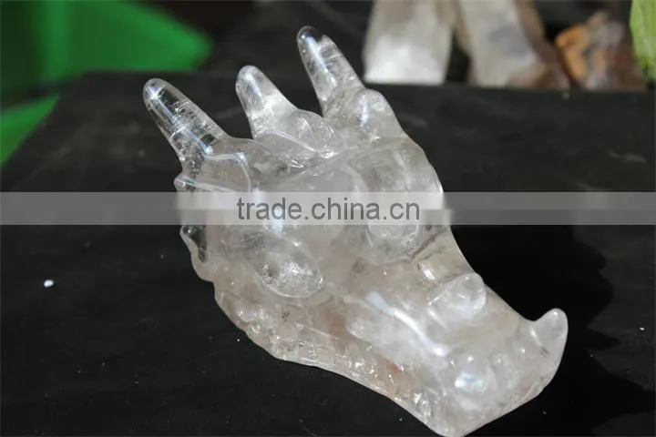 Water-Clear Natural Crystal Carving Dragon