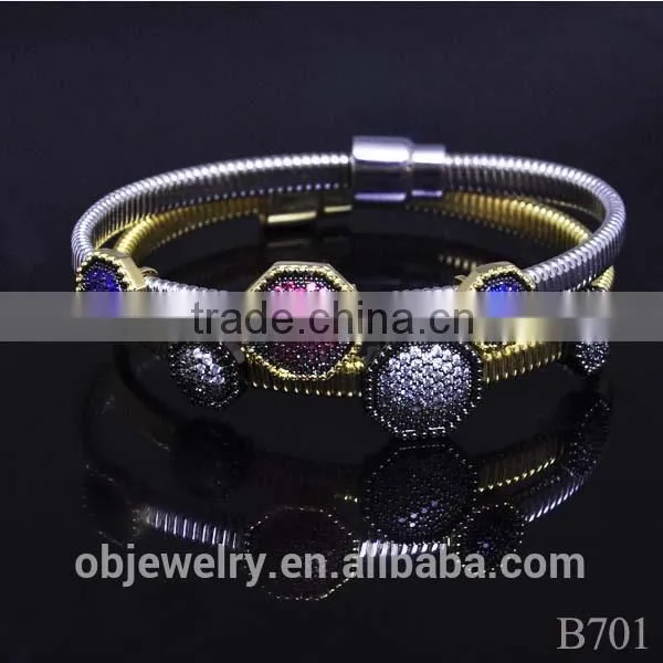 Elegant luxury zircon party bracelet unique design with 925 silver jewelry