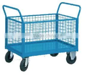 handcart with caster and mesh for workshop and garden and gym